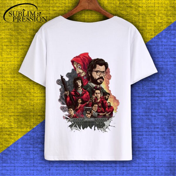 Tshirt LA CASA DE PAPEL – T-shirt Explosion Art -Teshirt Series Teeshort FASHION