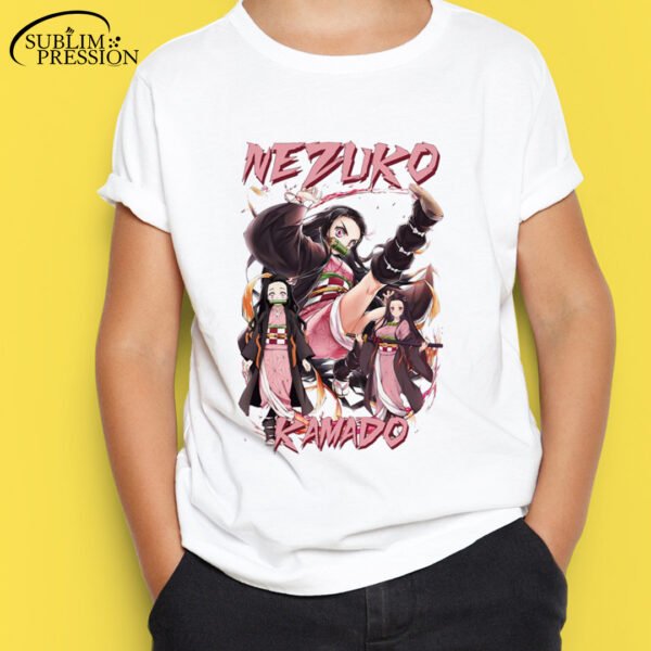 Teeshort Nezuko Cosplay Tshirt Kimetsu noYaiba Anime Teshirt Demon Slayer T-shirt Otaku